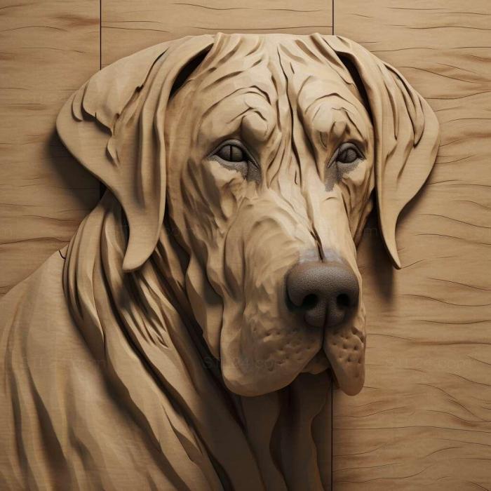 Nature and animals (Great Dane dog 2, NATURE_6690) 3D models for cnc
